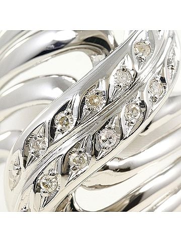 Unbranded PT900 Platinum Ring with 1 Diamond (no carat marking), Certificate of Authenticity, Total Weight 9.6g, Like New Condition. (view 2)
