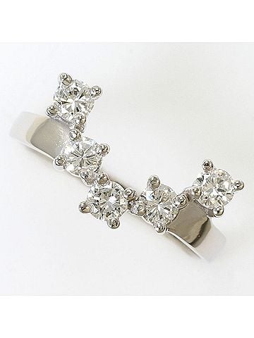 Unbranded PT850 Platinum Ring with 1 Diamond (0.55 ct), Certificate of Authenticity, Total Weight 4.2g, Like New Condition. (view 1)