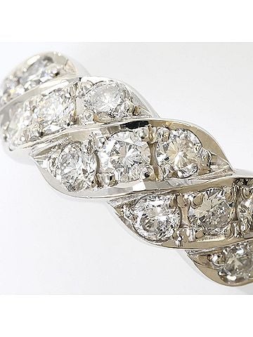 Unbranded PT900 Platinum Ring with 1 Diamond (1.00 ct), Certificate of Authenticity, Total Weight 8.9g, Like New Condition. (view 2)