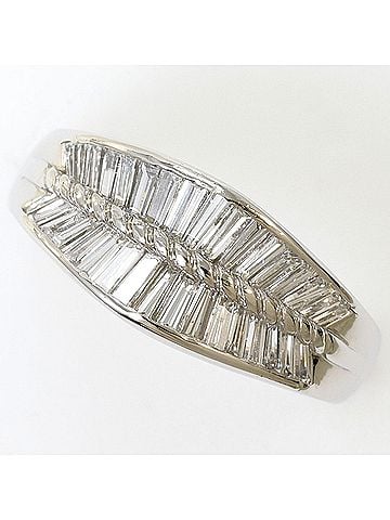 Unbranded PT900 Platinum Ring with 1 Diamond (0.71 ct), Certificate of Authenticity, Total Weight 5.7g, Like New Condition. (view 1)