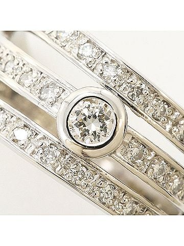 Unbranded PT900 Platinum Ring with 0.33 ct Diamond, Certificate of Authenticity Included, Total Weight 5.2g, Like New Condition. (view 2)