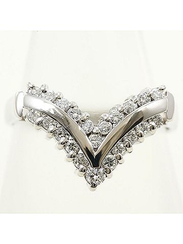Unbranded PT900 Platinum Ring with 1 Diamond (0.31 ct), Certificate of Authenticity, Total Weight 5.2g, Like New Condition. (view 2)