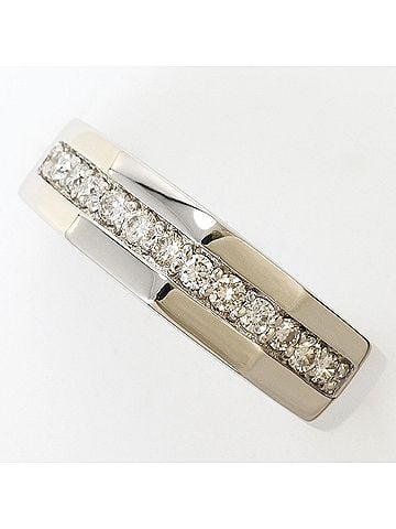 Unbranded PT900 Platinum Ring with 1 Diamond (0.24ct), Certificate of Authenticity, Total Weight 5.9g, Like New Condition. (view 1)