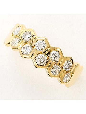 Unbranded 18K (18-karat) Yellow Gold Ring with 1 Diamond (0.856ct), Certificate of Authenticity, Total Weight 4.3g, Like New Condition. (view 1)