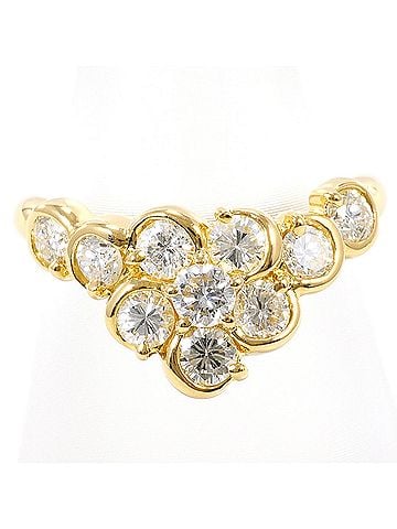Unbranded 18K (18-karat) Yellow Gold Ring with 1 Diamond (1.04ct), Certificate of Authenticity, Total Weight 3.8g, Like New Condition. (view 1)