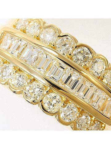 Unbranded 18K (18-karat) Yellow Gold Ring with 1.50ct Diamond, Certificate of Authenticity, Total Weight 7.2g, Like New Condition. (view 2)