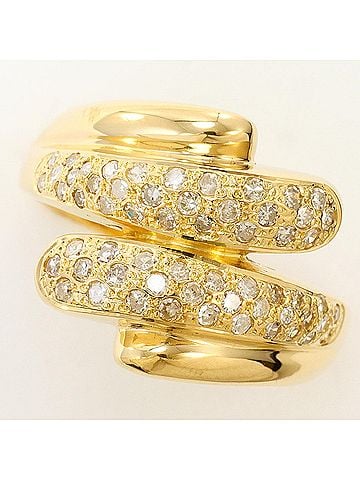 Unbranded 18K (18-karat) Yellow Gold Ring with 0.50ct Diamond, Certificate of Authenticity, Total Weight 5.3g, Like New Condition. (view 1)