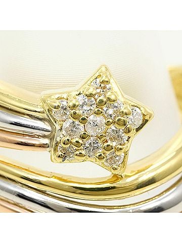 Unbranded PT900 Platinum 18K Yellow Gold Ring with 0.15ct Diamond, Certificate of Authenticity, Total Weight 4.5g, Like New Condition. (view 2)