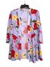Susan Graver 100% Polyester Floral Multi Color Purple Red Yellow Pink Green Jacket Size XS - photo 1