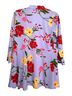 Susan Graver 100% Polyester Floral Multi Color Purple Red Yellow Pink Green Jacket Size XS - photo 2