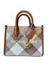Michael Kors Checkered-gingham Brown White Leather Tote One size - photo 2