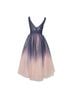 Mac Duggal 100% Polyester Ombre Purple Pink Active Dress Size 2 - photo 2