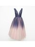 Mac Duggal 100% Polyester Ombre Purple Pink Active Dress Size 2 - photo 6