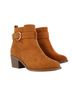 Sugar 100% Suede Solid Brown Ankle Boots Size 4 - photo 1