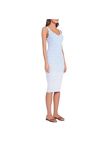 STAUD Dana Rib Knit Midi Dress Casual Dress (view 2)