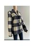 Splendid Checkered-gingham Blue Ivory Blazer Size L - photo 8