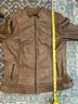 Lamarque 100% Leather Brown Tan Leather Jacket Size M - photo 13