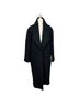 Marcella 100% Wool Solid Black Trenchcoat Size S - photo 1