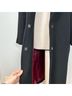 Marcella 100% Wool Solid Black Trenchcoat Size S - photo 4