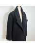Marcella 100% Wool Solid Black Trenchcoat Size S - photo 9