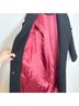 Marcella 100% Wool Solid Black Trenchcoat Size S - photo 5