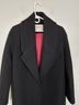 Marcella 100% Wool Solid Black Trenchcoat Size S - photo 7