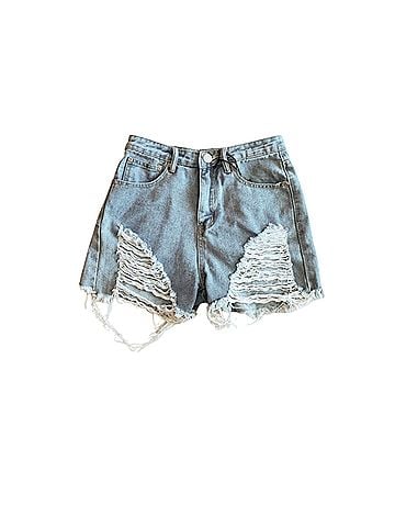 PrettyLittleThing Denim Shorts (view 1)
