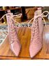 Charles David Pink Ankle Boots Size 9 - photo 3