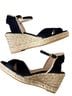 Stuart Weitzman Black Tan Sandals Size 7 - photo 1