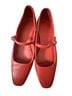 Vince. 100% Leather Red Flats Size EU 38 1/2 - photo 1
