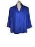 Silkland 100% Silk Solid Blue Blouse Size 1X - photo 1