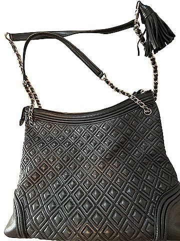 Tory Burch Flemming Leather Shoulder Bag (view 2)