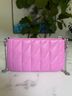 Coach 100% Leather Pink Silver Clutch One size - photo 4