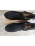 Bearpaw 100% Suede Solid Black White Boots Size 9 - photo 4