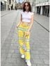Zara Print Multi Color Track Pants Size XS - photo 3