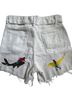 SURF 100% Cotton White Denim Shorts Size 2 - photo 2