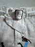 SURF 100% Cotton White Denim Shorts Size 2 - photo 15