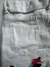 SURF 100% Cotton White Denim Shorts Size 2 - photo 8
