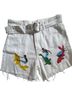 SURF 100% Cotton White Denim Shorts Size 2 - photo 5