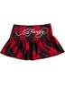 Ed Hardy Plaid Red Casual Skirt Size M - photo 1
