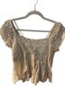 American Eagle Outfitters White Short Sleeve Blouse Size S - photo 1