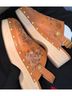 Johnny Was Brown Mule/Clog Size 10 - photo 3