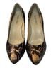 Ellen Tracy Snake Print Multi Color Heels Size 8 - photo 1