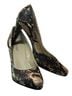 Ellen Tracy Snake Print Multi Color Heels Size 8 - photo 2