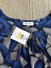 Calvin Klein Print Blue Black White Sleeveless Top Size M - photo 3