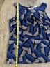Calvin Klein Print Blue Black White Sleeveless Top Size M - photo 5
