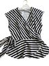 Ann Taylor LOFT Stripes White Blue Short Sleeve Blouse Size M - photo 1