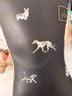 Joules 100% Rubber Animal Print Blue Boots Size 7 - photo 3