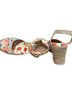 Cole Haan Floral Multi Color Wedges Size 7 1/2 - photo 1