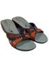 Merrell 100% Leather Brown Orange Sandals Size 10 - photo 1